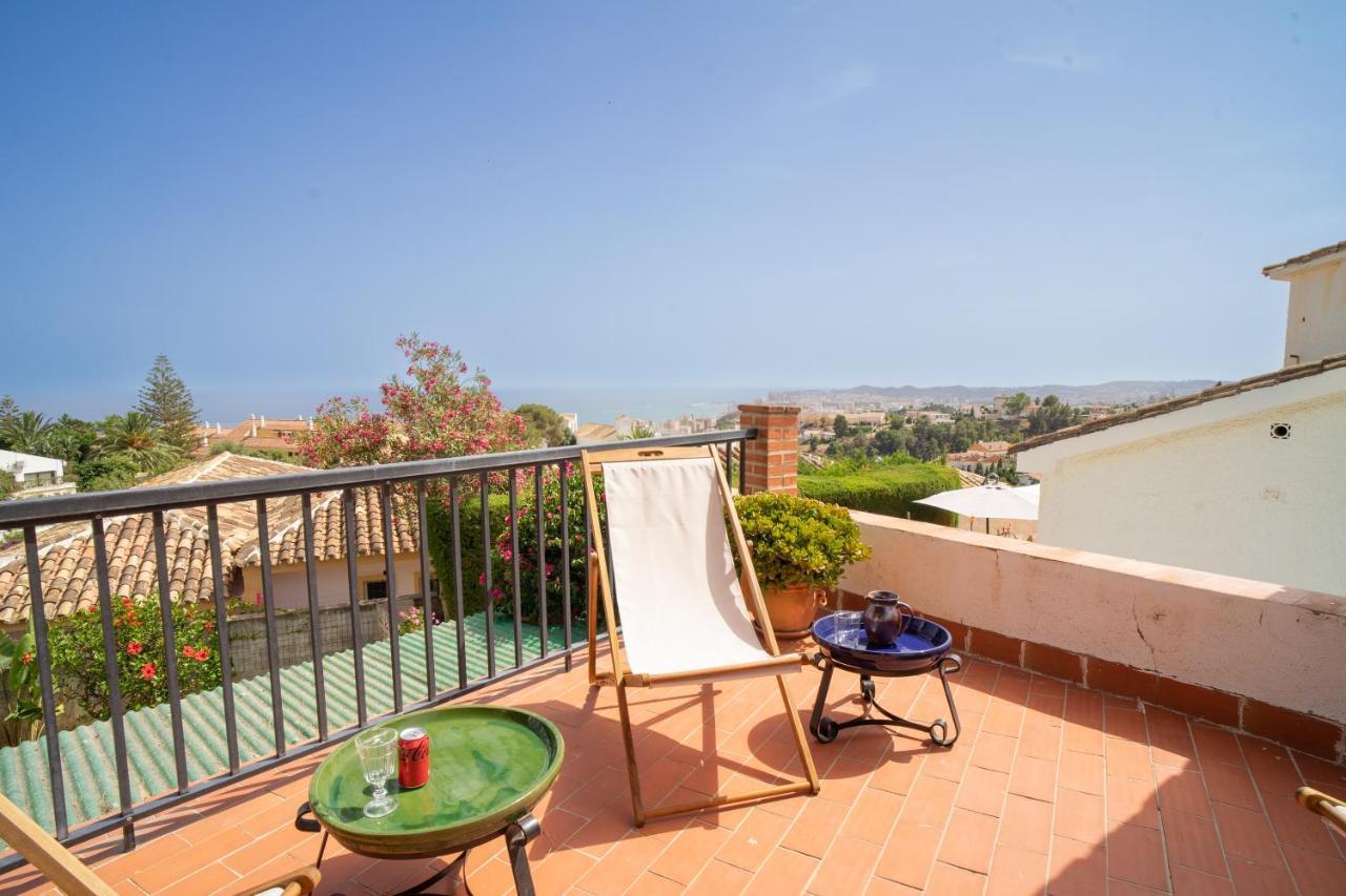 Casa Ancladero Big Rooftop Terrace, 2 Bedroom Guesthouse W Garden And View Fuengirola Bagian luar foto