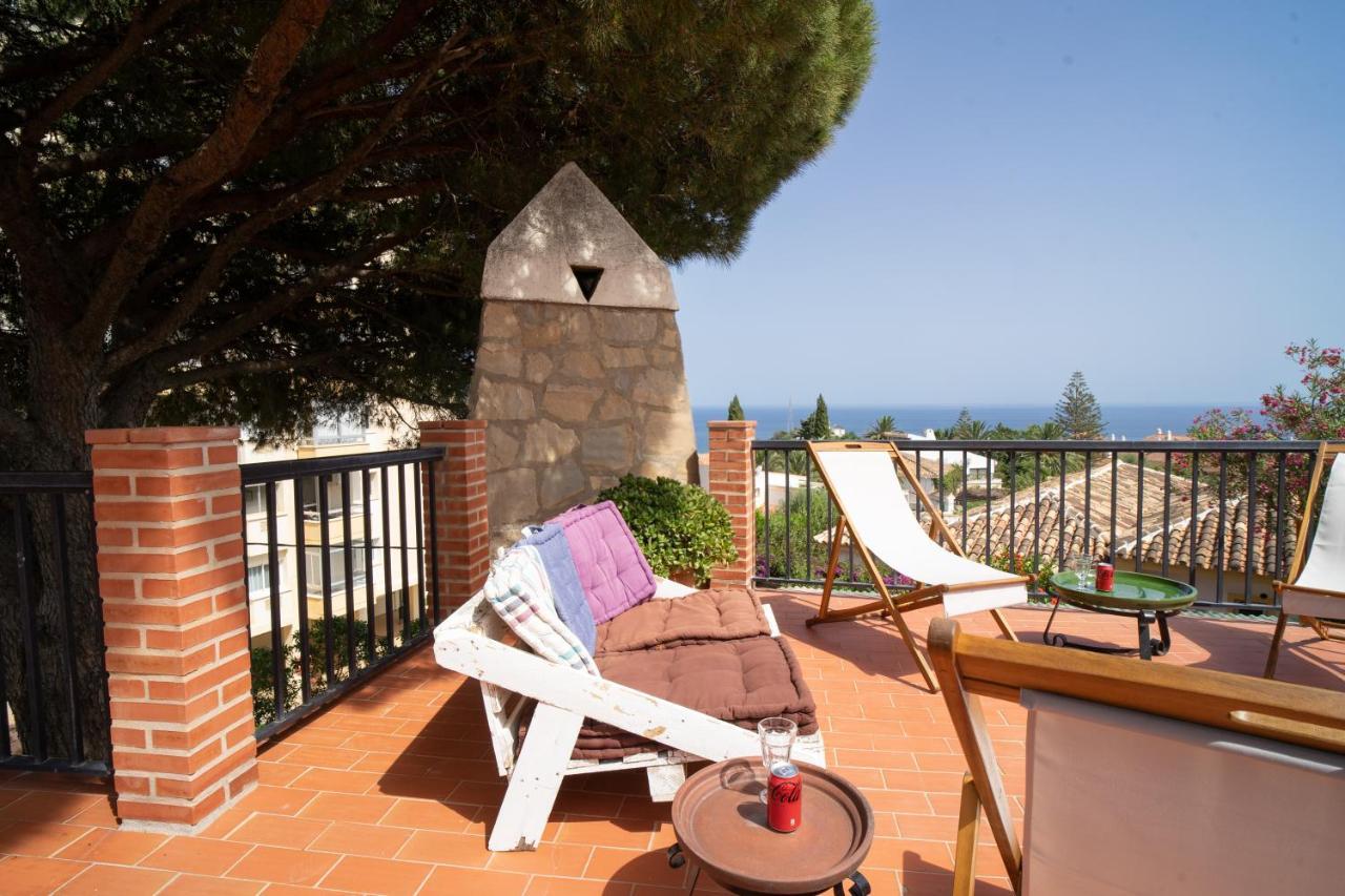 Casa Ancladero Big Rooftop Terrace, 2 Bedroom Guesthouse W Garden And View Fuengirola Bagian luar foto