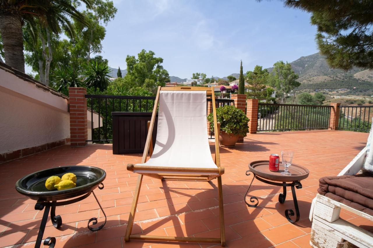 Casa Ancladero Big Rooftop Terrace, 2 Bedroom Guesthouse W Garden And View Fuengirola Bagian luar foto