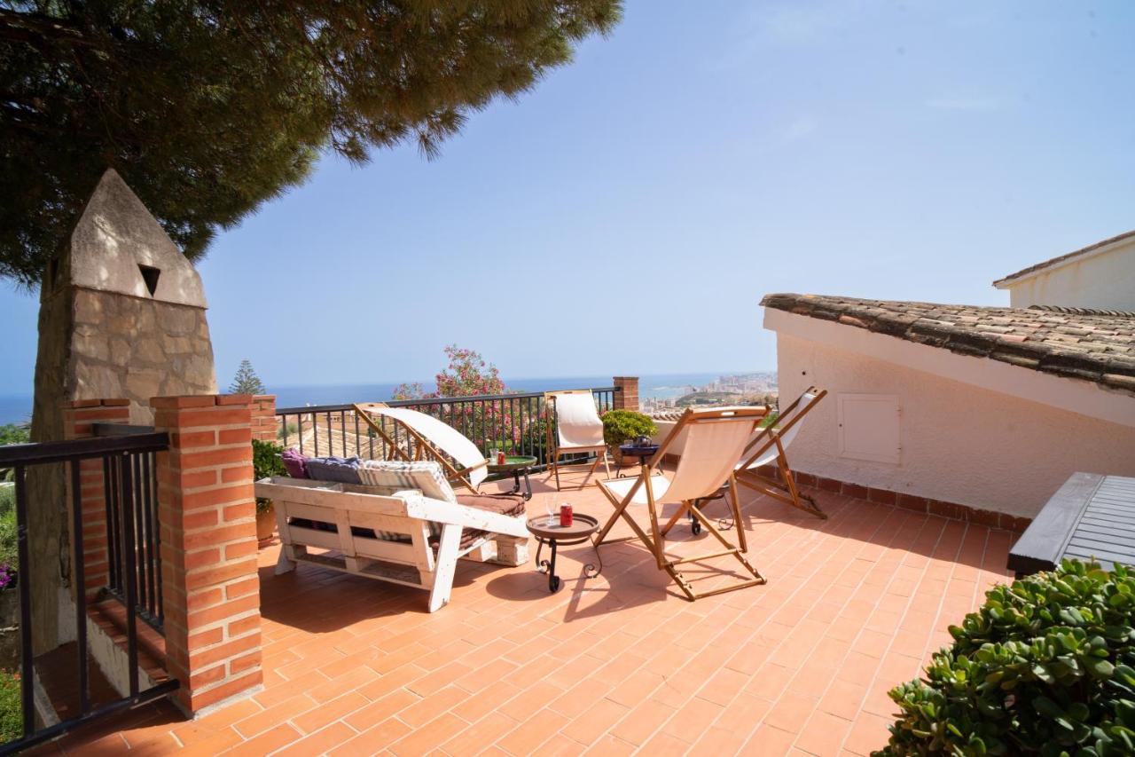 Casa Ancladero Big Rooftop Terrace, 2 Bedroom Guesthouse W Garden And View Fuengirola Bagian luar foto